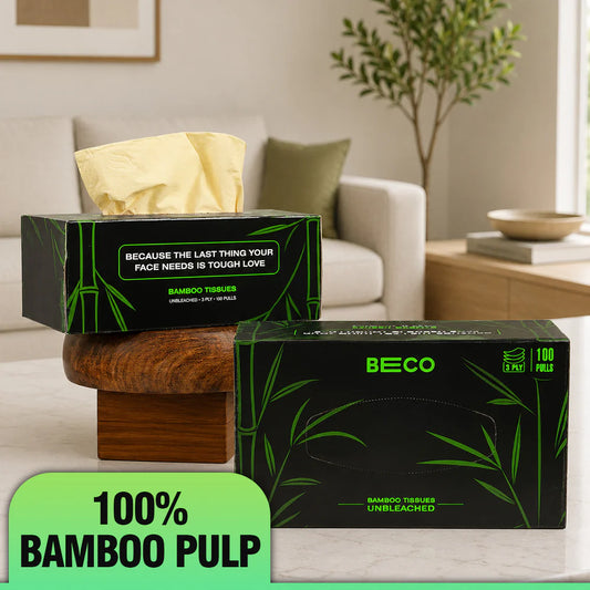 Bamboo Facial Tissue 100 Pulls 3ply
