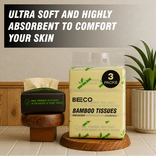 Bamboo Facial Tissues - 200 pulls | Pack of 3