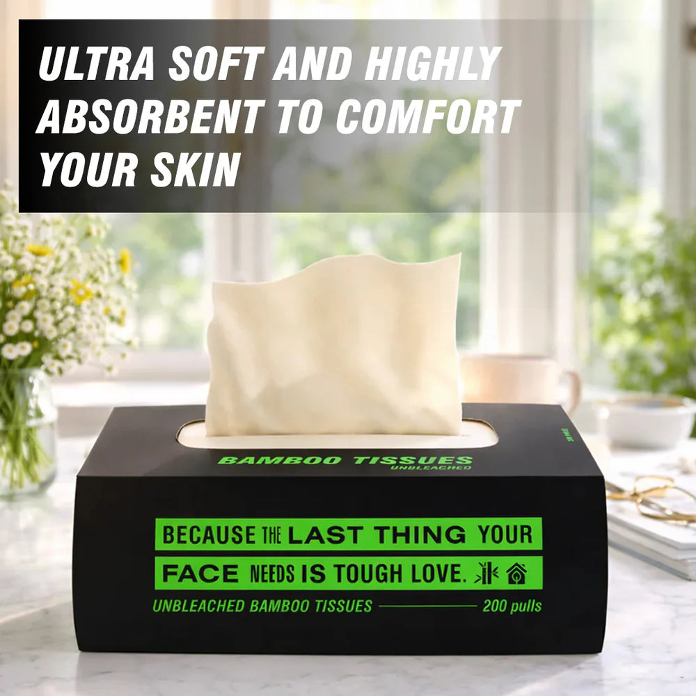 Bamboo Facial Tissues - 100 pulls 2ply