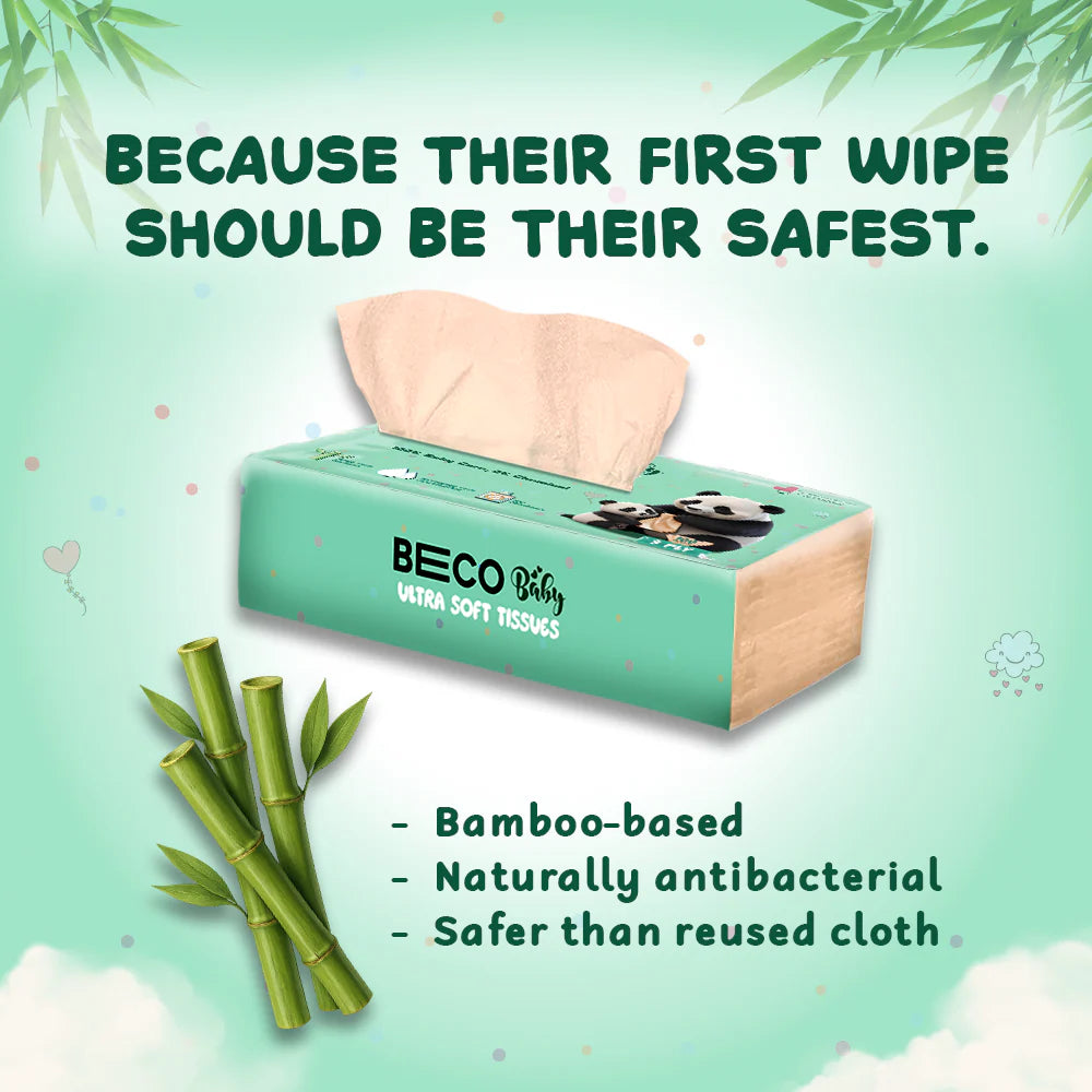 Ultra Soft Baby Tissues - 3 ply 100 Pulls Pack of 3