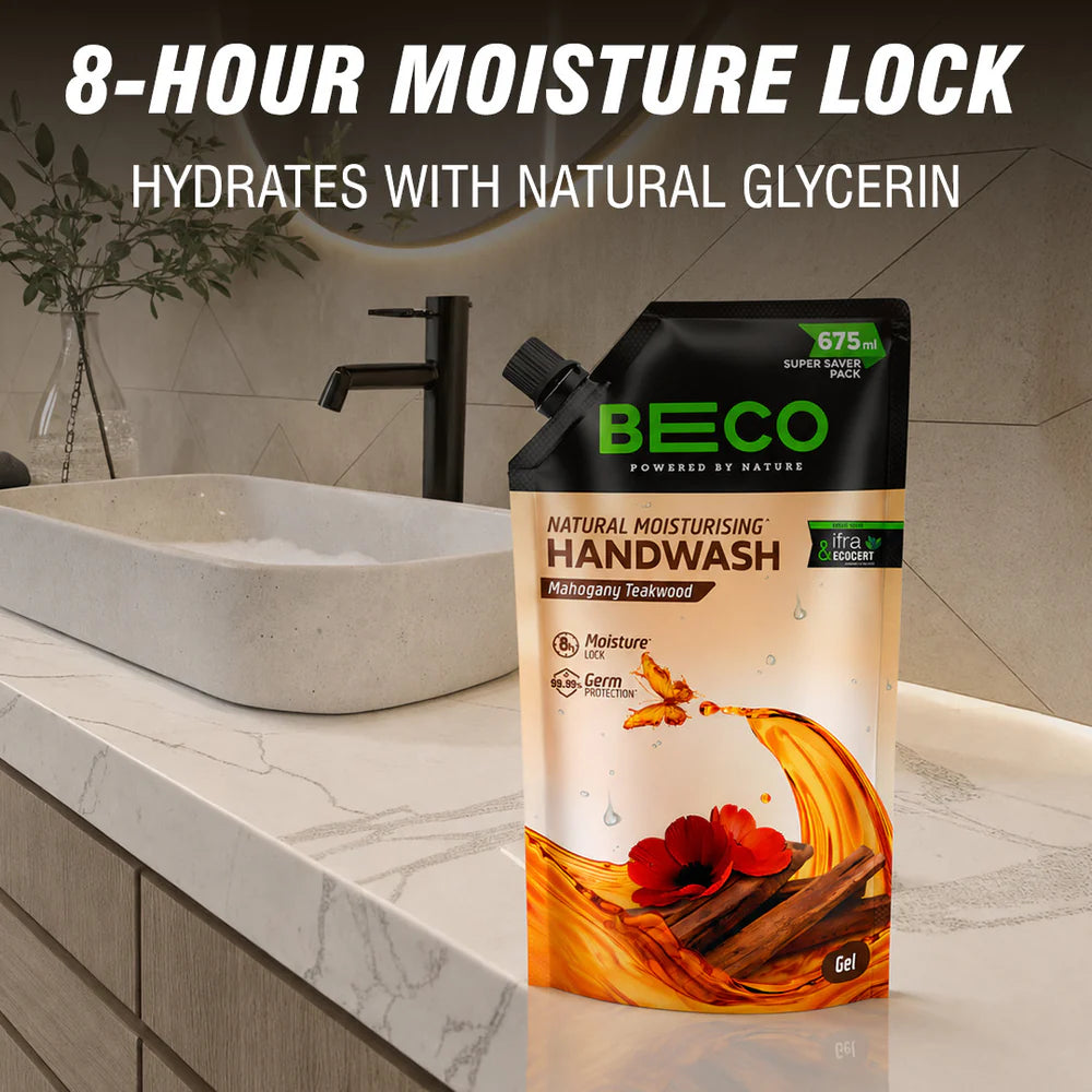 Natural Moisturising Handwash Mahogany Teakwood - 675 ml